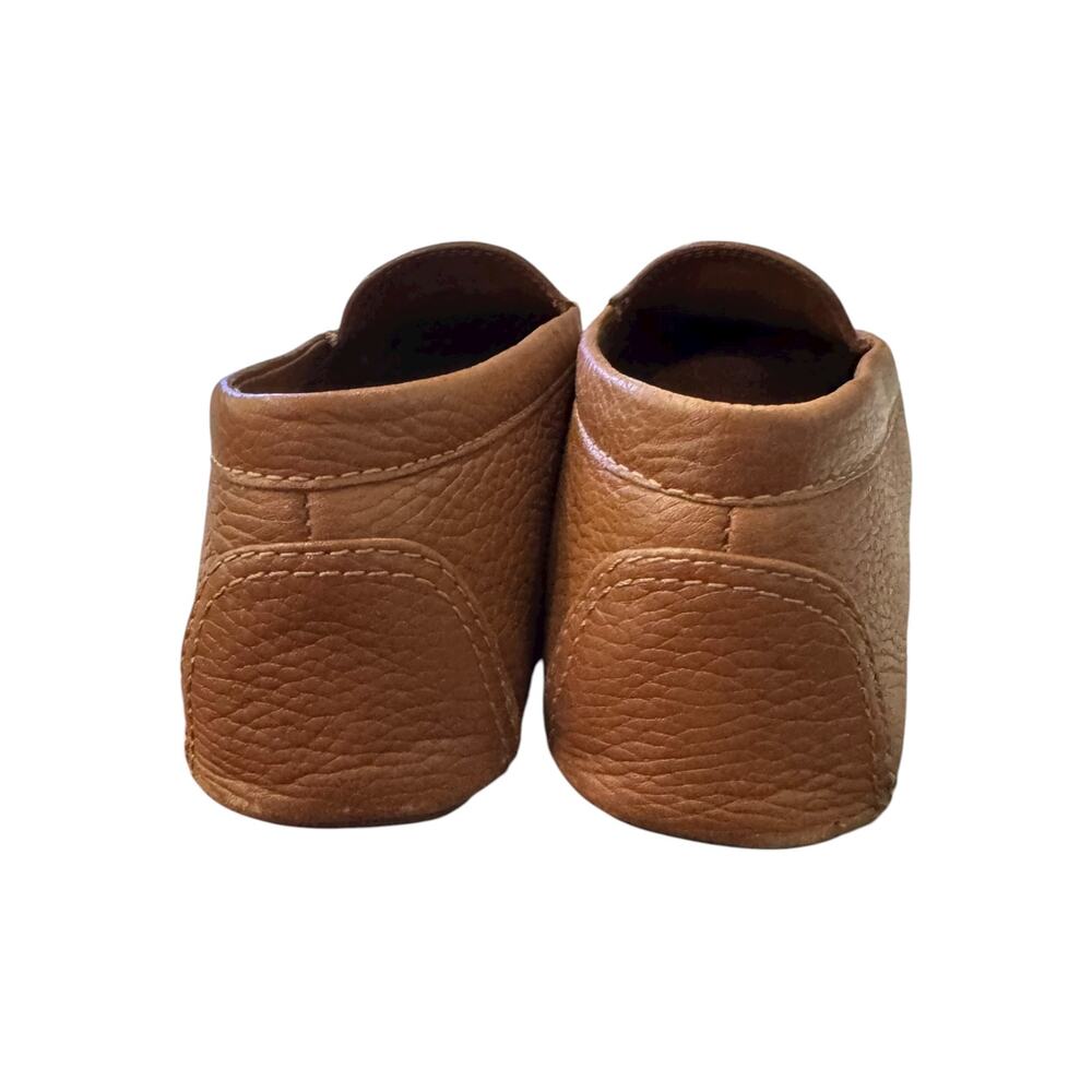 Tory Burch Everly Driver Royal Tan Leather Loafers Women’s 8 w/ Box - Picture 6 of 7